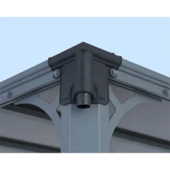 Palram - Canopia Milano 4300 Garden Gazebo Grey Bronze -Lifetime Sales 12821928 1724833173369571