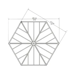 Palram - Canopia Garda Garden Conservatory Grey Bronze -Lifetime Sales 12821929 9234833172727193