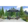 Palram - Canopia Roma Hexagonal Garden Gazebo Grey -Lifetime Sales 12821930 5254831431974796
