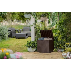Keter City Outdoor Garden Storage Box 113L - Brown -Lifetime Sales 12822290 1104900073787729