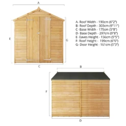 Mercia 10 X 6ft Overlap Apex Windowless Shed -Lifetime Sales 12822439 1435051417299281