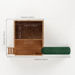 Mercia 14 X 7ft Honeysuckle Wooden Playhouse With Tower And Slide - Installation Included -Lifetime Sales 12822467 1994949332447620