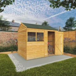 Mercia 8 X 6ft Overlap Reverse Apex Shed - Installation Included -Lifetime Sales 12822598 1685033255696109