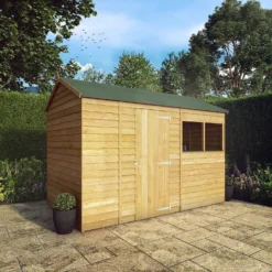 Mercia 10 X 6ft Overlap Reverse Apex Shed - Installation Included -Lifetime Sales 12822603 1474980391742499