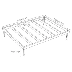 Mercia 8x6ft Pressure Treated Wooden Shed Base - Installation Included -Lifetime Sales 12822607 2194832959402116