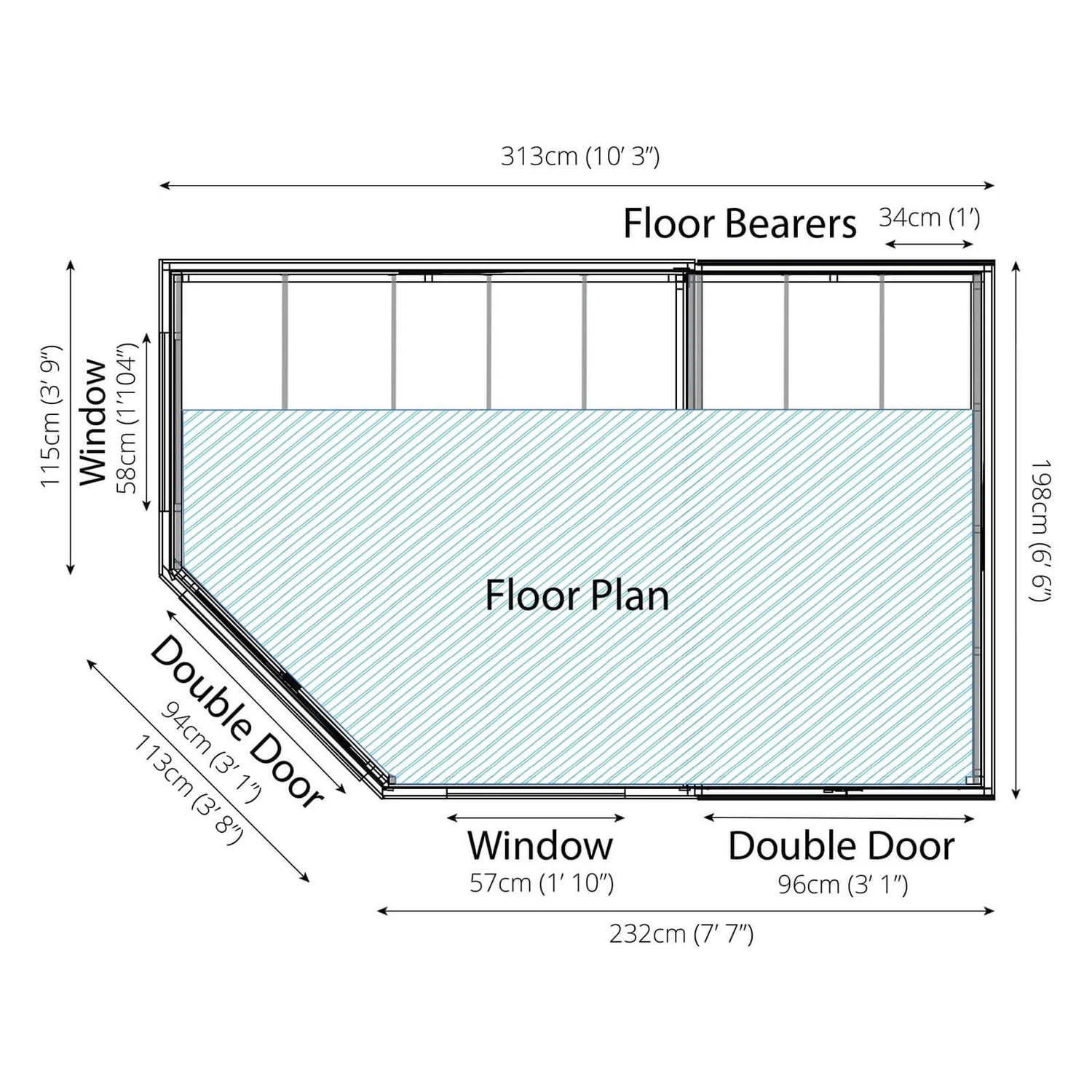 Mercia 11 X 7ft Summerhouse With Side Shed - Installation Included 12 Mercia 11 X 7ft Summerhouse With Side Shed - Installation Included - Image 10