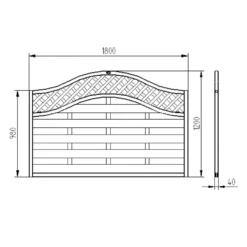 Forest Prague Fence Panel - 4ft - Pack Of 4 -Lifetime Sales 12823086 1784833217907733