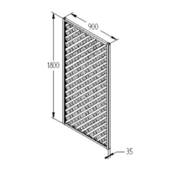 90cm Rosemore Lattice Trellis 4 Pack -Lifetime Sales 12823383 7424833217868820