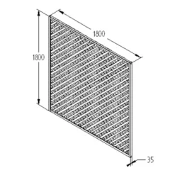 180cm Rosemore Lattice Trellis 4 Pack -Lifetime Sales 12823389 1854833221980656