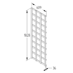 Heavy Duty Trellis - 61cm - Pack Of 10 -Lifetime Sales 12823391 1264833219889998