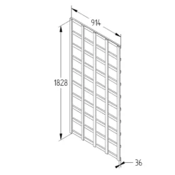 Heavy Duty Trellis - 91cm - Pack Of 10 -Lifetime Sales 12823394 9674833219771375
