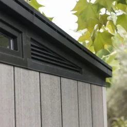 Keter Artisan 9 X 7ft Outdoor Garden Storage Pent Shed - Grey -Lifetime Sales 12823643 5715036177459739