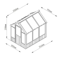 Forest 8 X 6ft Vale Greenhouse - Installation Included -Lifetime Sales 12823847 2014833220534713