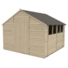 Forest 10 X 10ft Overlap Pressure Treated Double Door Apex Shed -Lifetime Sales 12823848 7154831947427365