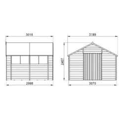 Forest 10 X 10ft Overlap Pressure Treated Double Door Apex Shed -Lifetime Sales 12823849 1694833219518130