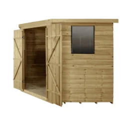 8x8ft Forest Overlap Pressure Treated Corner Shed -incl. Installation -Lifetime Sales 12824009 1884833220921035