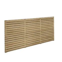Forest Double Forest Slatted Fence Panel - 3ft - Pack Of 3 -Lifetime Sales 12824329 9224833216054888