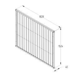 Forest Vertical Tongue & Groove Fence Panel - 5ft - Pack Of 5 -Lifetime Sales 12824476 1144833216942732