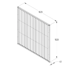 Forest Vertical Tongue & Groove Fence Panel - 6ft - Pack Of 3 -Lifetime Sales 12824481 1424833216632601