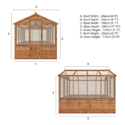 Mercia 8 X 6ft Traditional Greenhouse - Incl. Installation -Lifetime Sales 12825395 1435028839978562