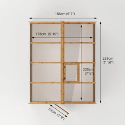 Mercia 8 X 6ft Traditional Greenhouse - Incl. Installation -Lifetime Sales 12825395 1825028840007686