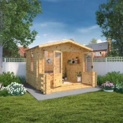 Mercia (Installation Included) 3.3x3.4m Sherwood 19mm Log Cabin 13 Mercia (Installation Included) 3.3x3.4m Sherwood 19mm Log Cabin -Lifetime Sales 12825715 6414833219703113