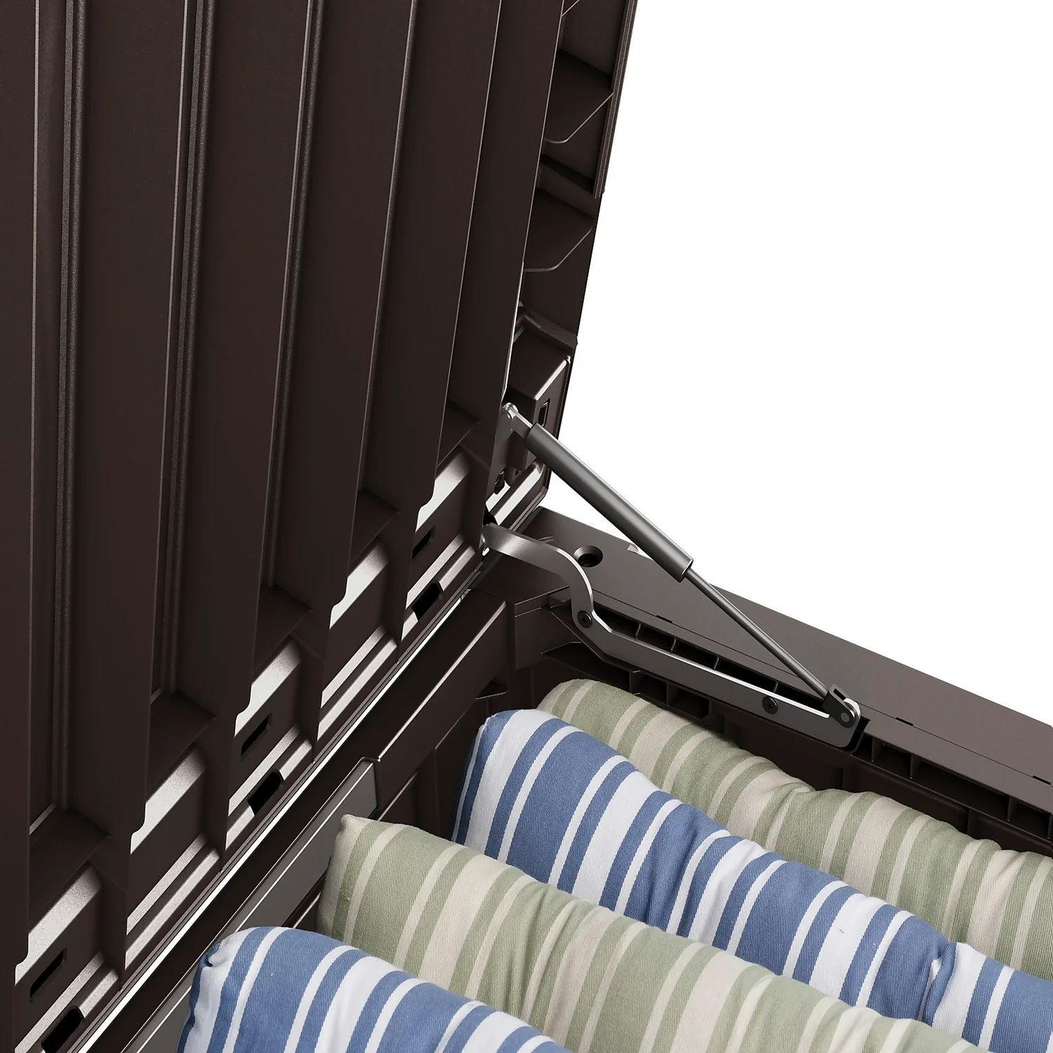 Keter Westwood Outdoor Garden Storage Box 570L - Brown 8 Keter Westwood Outdoor Garden Storage Box 570L - Brown - Image 6