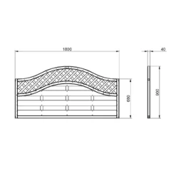 1.8m X 0.9m Pressure Treated Decorative Europa Prague Fence Panel - Pack Of 4 -Lifetime Sales 12832749 8364833196601901