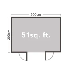 Harwood 3.0m X 2.0m Log Cabin 24kg Felt No Underlay -Lifetime Sales 12832751 4264833199990140