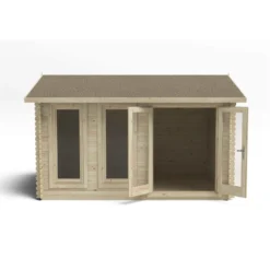 Chiltern 4.0m X 3.0m Log Cabin Single Glazed 24kg Felt, No Underlay -Lifetime Sales 12832758 1634833200458731