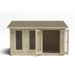 Chiltern 4.0m X 3.0m Log Cabin Double Glazed With Felt Shingles And Underlay -Lifetime Sales 12832769 1494833195888507