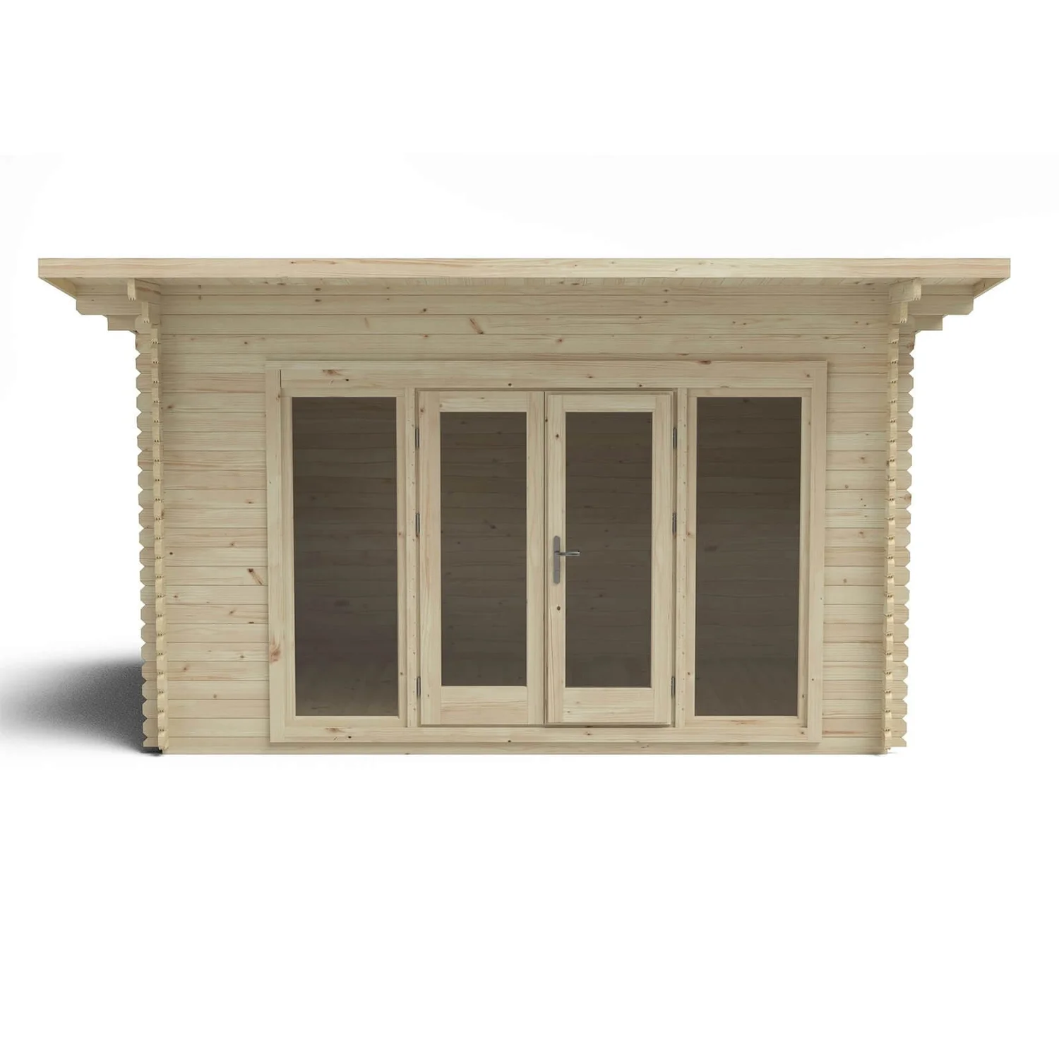 Forest Melbury 4.0m X 3.0m Log Cabin Double Glazed 24kg Polyester Felt, Plus Underlay 6 Forest Melbury 4.0m X 3.0m Log Cabin Double Glazed 24kg Polyester Felt, Plus Underlay - Image 4