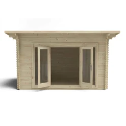 Melbury 4.0m X 3.0m Log Cabin Single Glazed 24kg Polyester Felt, No Underlay -Lifetime Sales 12832771 1374833196747167