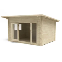 Melbury 4.0m X 3.0m Log Cabin Single Glazed 24kg Polyester Felt, No Underlay -Lifetime Sales 12832771 1674833196616757