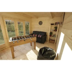 Melbury 4.0m X 3.0m Log Cabin Single Glazed 24kg Polyester Felt, No Underlay -Lifetime Sales 12832771 1794833196947087