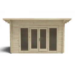 Melbury 4.0m X 3.0m Log Cabin Single Glazed 24kg Polyester Felt, No Underlay -Lifetime Sales 12832771 4424833196878720