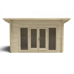 Forest Melbury 4.0m X 3.0m Log Cabin Double Glazed 34kg Polyester Felt, Plus Underlay -Lifetime Sales 12832775 1504833198027813