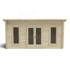 Forest Elmley 5.0m X 3.0m Log Cabin Double Glazed 24kg Polyester Felt, Plus Underlay -Lifetime Sales 12832778 3254833197619384