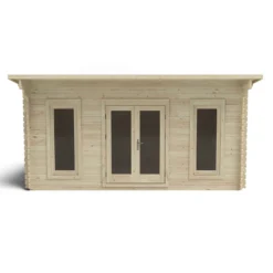 Forest Mendip 5.0m X 4.0m Log Cabin Double Glazed, 24kg Polyester Felt, No Underlay -Lifetime Sales 12832782 2514833195850992