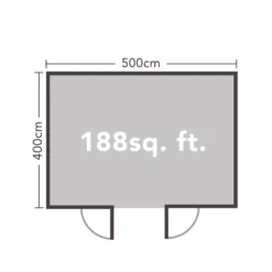 Forest Mendip 5.0m X 4.0m Log Cabin Double Glazed, 24kg Polyester Felt, Plus Underlay 21 Forest Mendip 5.0m X 4.0m Log Cabin Double Glazed, 24kg Polyester Felt, Plus Underlay -Lifetime Sales 12832783 1134833197493003