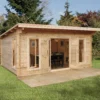 Forest Mendip 5.0m X 4.0m Log Cabin Double Glazed, 24kg Polyester Felt, Plus Underlay -Lifetime Sales 12832783 6794831965130053