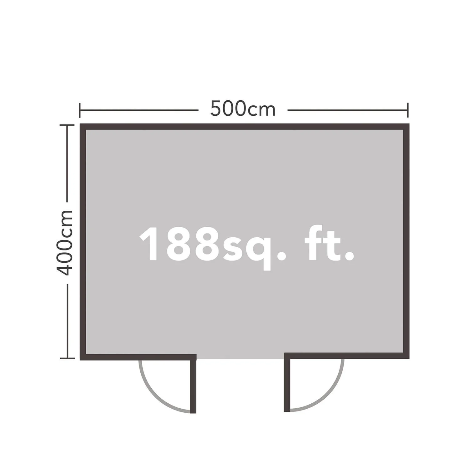 Forest Mendip 5.0m X 4.0m Log Cabin Double Glazed, 34kg Polyester Felt, Plus Underlay 11 Forest Mendip 5.0m X 4.0m Log Cabin Double Glazed, 34kg Polyester Felt, Plus Underlay - Image 9