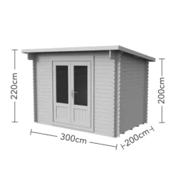 Forest Harwood 3.0m X 2.0m Log Cabin 24kg Felt No Underlay - Installation Included -Lifetime Sales 12832950 1374833200236281