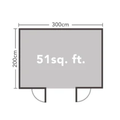 Forest Harwood 3.0m X 2.0m Log Cabin 24kg Felt No Underlay - Installation Included -Lifetime Sales 12832950 7894833200127834