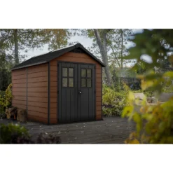 Keter Newton 7.5 X 11ft Outdoor Plastic Garden Storage Shed - Brown 11 Keter Newton 7.5 X 11ft Outdoor Plastic Garden Storage Shed - Brown -Lifetime Sales 12833045 2114843485021822