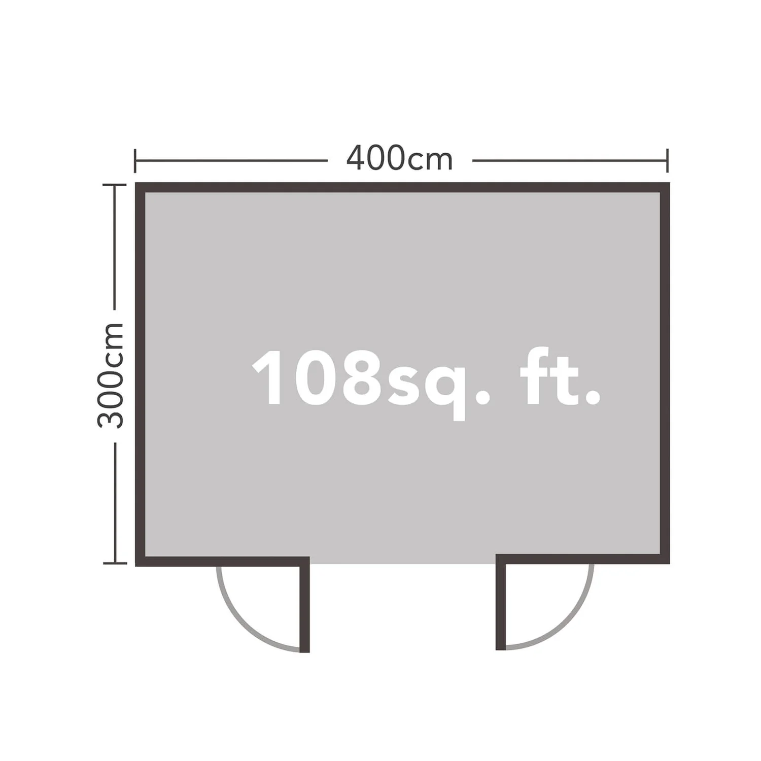 Forest Melbury 4.0m X 3.0m Log Cabin Single Glazed 24kg Polyester Felt, Plus Underlay - Installation Included 11 Forest Melbury 4.0m X 3.0m Log Cabin Single Glazed 24kg Polyester Felt, Plus Underlay - Installation Included - Image 9
