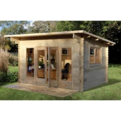 Forest Melbury 4.0m X 3.0m Log Cabin Single Glazed 24kg Polyester Felt, Plus Underlay - Installation Included 12 Forest Melbury 4.0m X 3.0m Log Cabin Single Glazed 24kg Polyester Felt, Plus Underlay - Installation Included -Lifetime Sales 12833106 8814833196737465