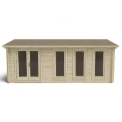 Blakedown 6m X 4m Log Cabin Double Glazed 24kg Polyester Felt, No Underlay - Installation Included -Lifetime Sales 12833144 5854833195161049
