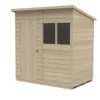 Forest 6 X 4ft Overlap Pressure Treated Pent Shed -Lifetime Sales 12833288 4694831942320723