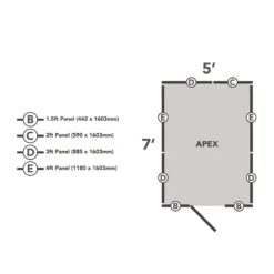 Forest 7 X 5ft Overlap Pressure Treated 7x5 Apex Shed - No Window -Lifetime Sales 12833292 1944833195217227